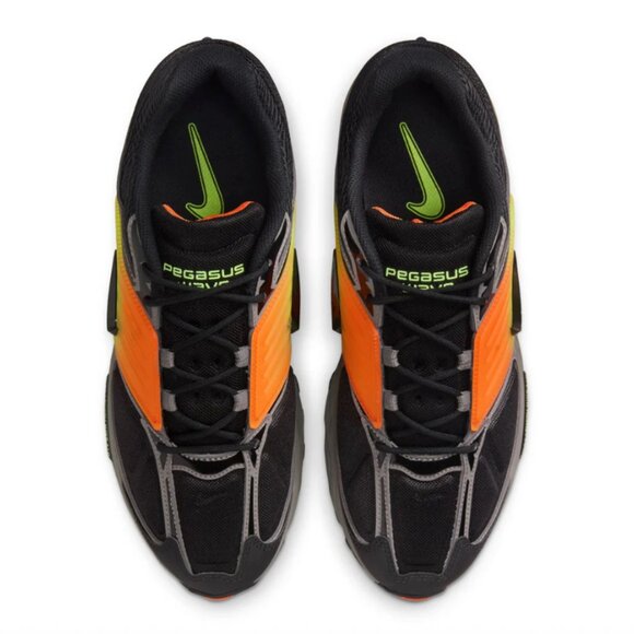 Nike Pegasus Wave Mens Running Training Gym Shoe Black Pewter Orange - Picture 8 of 11